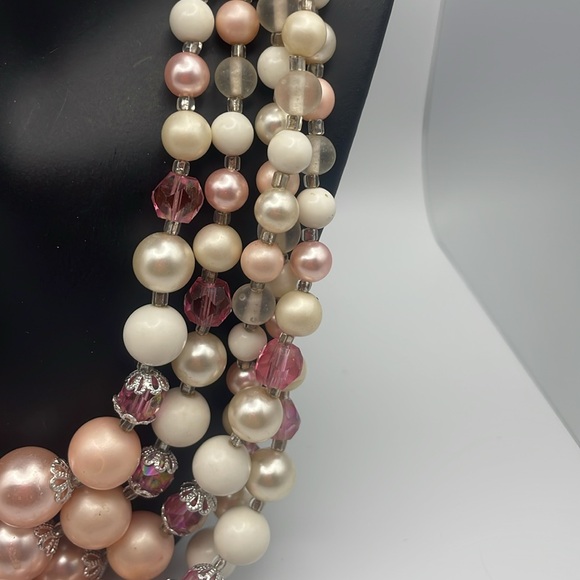 Japan 5 strand beaded necklace A5 - Picture 3 of 5